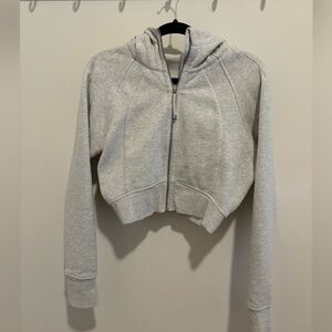 Lululemon Scuba Full-Zip Cropped Hoodie, size 8
